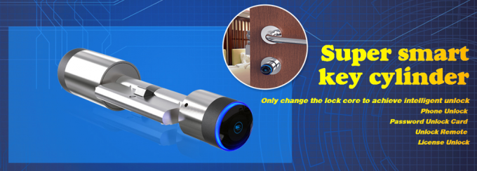 AES Bluetooth Smart Super Lock Cylinder untuk Home Hotel Door