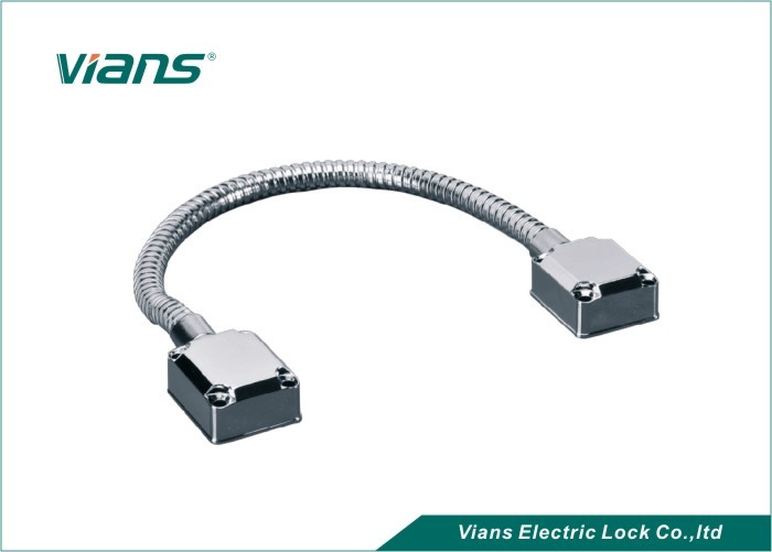 Fleksibel Electric Power transfer Pintu loop kabel Stainless Steel Dengan Logam End