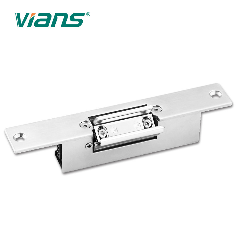 Kontrol Akses Kunci Pintu Mogok Listrik Stainless Steel DC12V Untuk Pintu Kaca