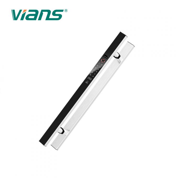 Home Smart Biometric Sliding Glass Door Handle Dengan Kunci Kunci 1