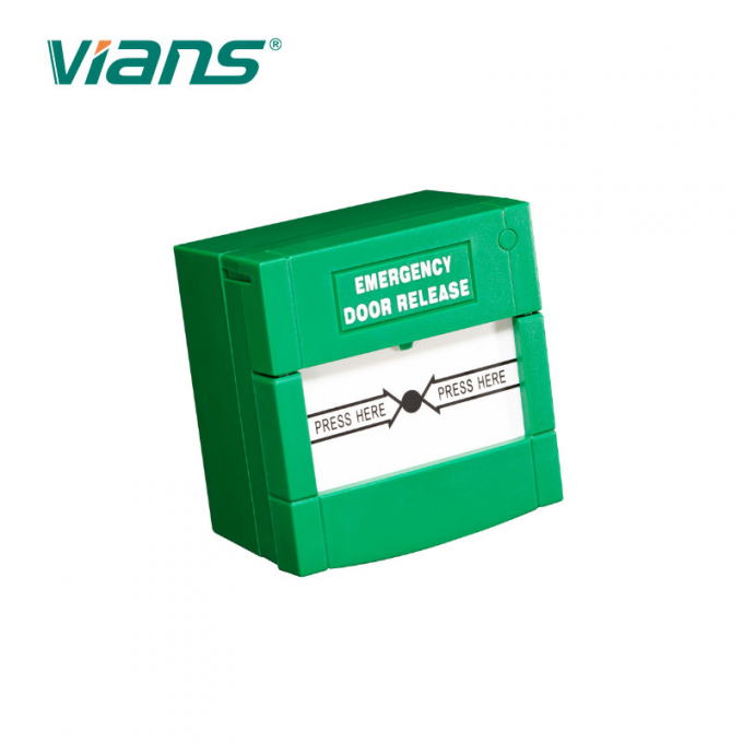 Tombol Pelepas Pintu Darurat Kaca yang Dapat Disetel Ulang Saklar Mendesak Dengan Penutup 0