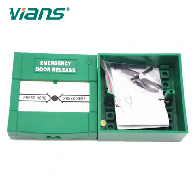 Tombol Pelepas Pintu Darurat Kaca yang Dapat Disetel Ulang Saklar Mendesak Dengan Penutup 2