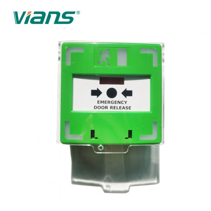 ABS PC Fire Alarm Darurat IP55 Pintu Keluar Tombol Rilis Mendesak 0