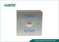 Logam Tekan To Door Exit Button, Pintu Rilis Keluar Push Button Untuk Pintu Otomatis