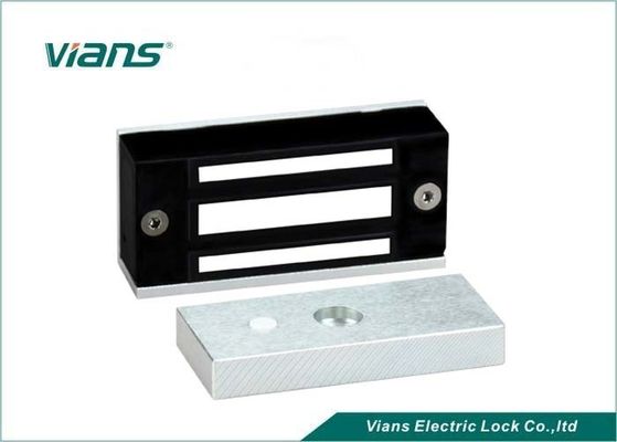Mini pintu tunggal kunci elektromagnetik kunci magnetik 60Kg 120Lbs memegang kekuatan untuk pintu lemari pajangan tanpa bingkai